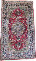 Antique Persian Raver Kerman Rug