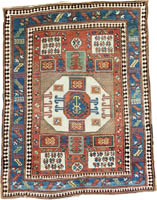 Antique Kazak Karachov Rug