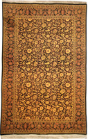 Traditional Fine Persian Qume with Signature - Iran Qume Aramr