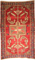 Traditional Persian Hamadan Rug