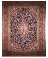 Antique Persian Kashan Rug