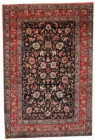 Antique Silk Persian Varamin  Rug