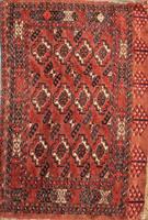 Antique Persian Tekke Turkaman Rug circa 1920