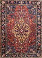 Antique Persian Bakhtiari Rug circa 1920