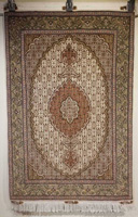 Traditional Persian Tabriz Mahi Rug